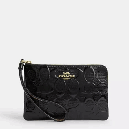 COACH, Muñequera Charol con Monograma