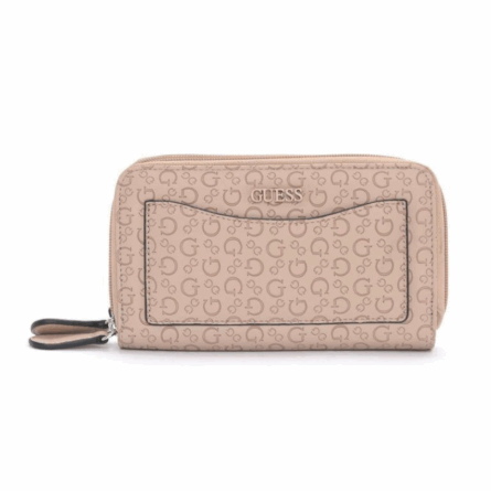 Billetera GUESS Doble Monograma Rosado