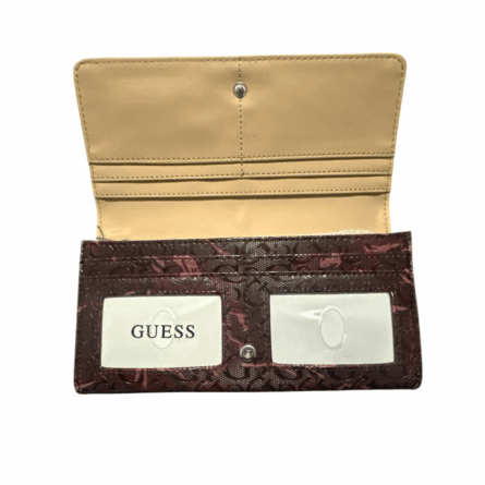 Billetera GUESS Monograma vino - Imagen 3