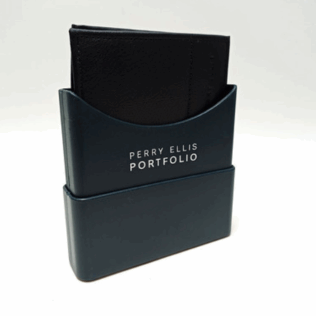 Perry Ellis Portfolio, Billetera Cuero Negro