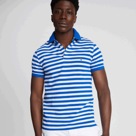 Tommy Hilfiger, Polo camisero manga corta a rayas