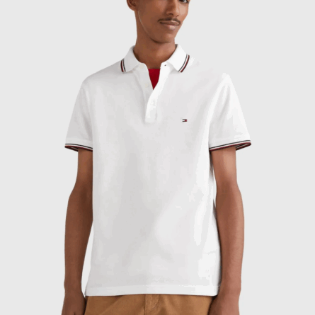 Tommy Hilfiger, Polo Camisero 1985  TIPPED SLIM TH