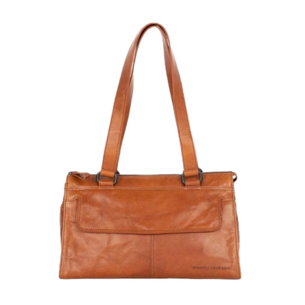 Spikes & Sparrow, Bolso de hombro de cuero – Amity – Coñac Brandy