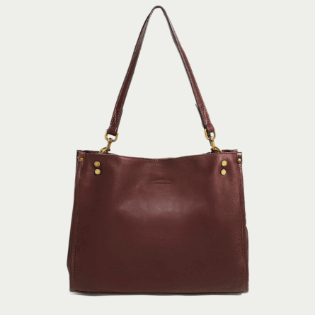 American Leather Co, Bolso tipo cartera Lenox de triple entrada