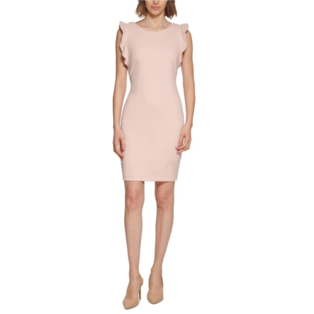 Calvin Klein, Vestido tubo con cuello redondo