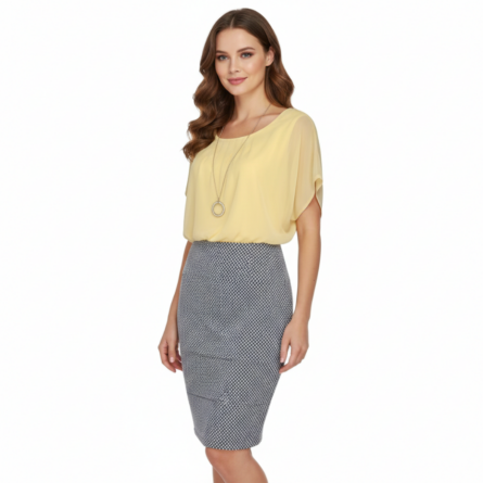 Focus, Vestido de tubo con collar